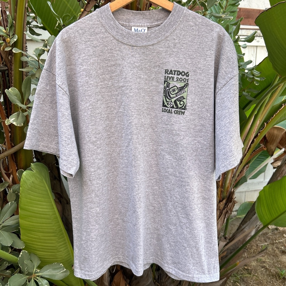 Vintage 2001 RatDog Local Crew Tee XL Gray M&O Knits
